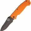 New ⭐ Burnside Knives Burnside Cabrillo, 4" Black AUS-8 Plain Blade, Orange G-10 Handle ✨