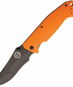 New ⭐ Burnside Knives Burnside Cabrillo, 4" Black AUS-8 Plain Blade, Orange G-10 Handle ✨