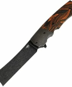 Best reviews of 👍 Bestech Knives Spanish Tip Razor BT2101D, 3.66" M390 Black PVD Coated Plain Blade, Black & Orange G-10 Handles with Titanium Bolsters 😀