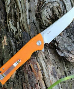 Coupon 🤩 Bestech Paladin BG13C-1, 3.54" D2 Steel Stonewash Plain Blade, Orange G-10 Handle ✨ -Automatic Knives shop btbg13c1 1 27582.1566585992