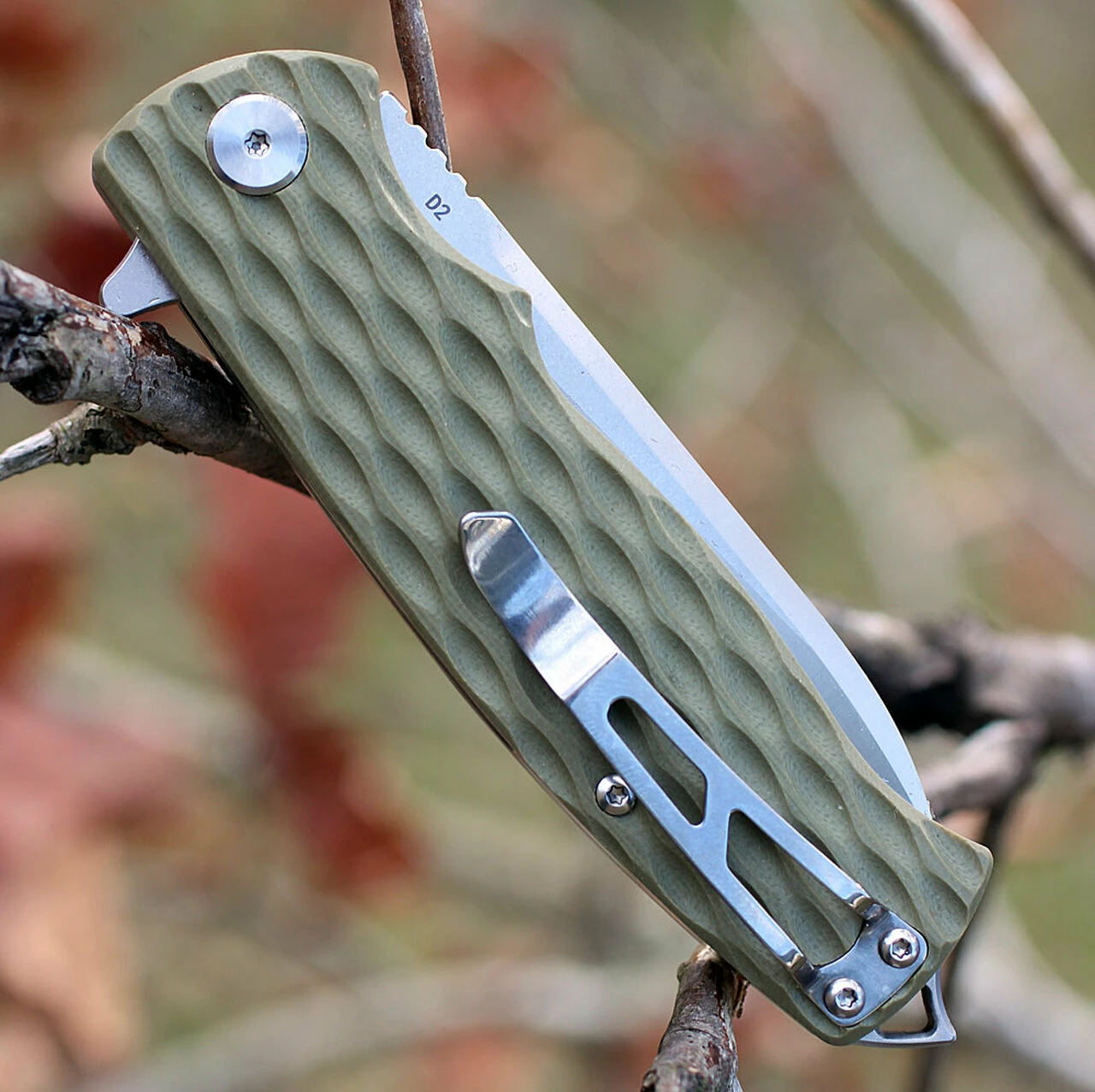 Best Pirce ⭐ Bestech G02C Grampus, 3.5" D2 Plain Blade, Army Green G-10 Handle ⌛ 4 Best Pirce ⭐ Bestech G02C Grampus, 3.5" D2 Plain Blade, Army Green G-10 Handle ⌛ - Image 4