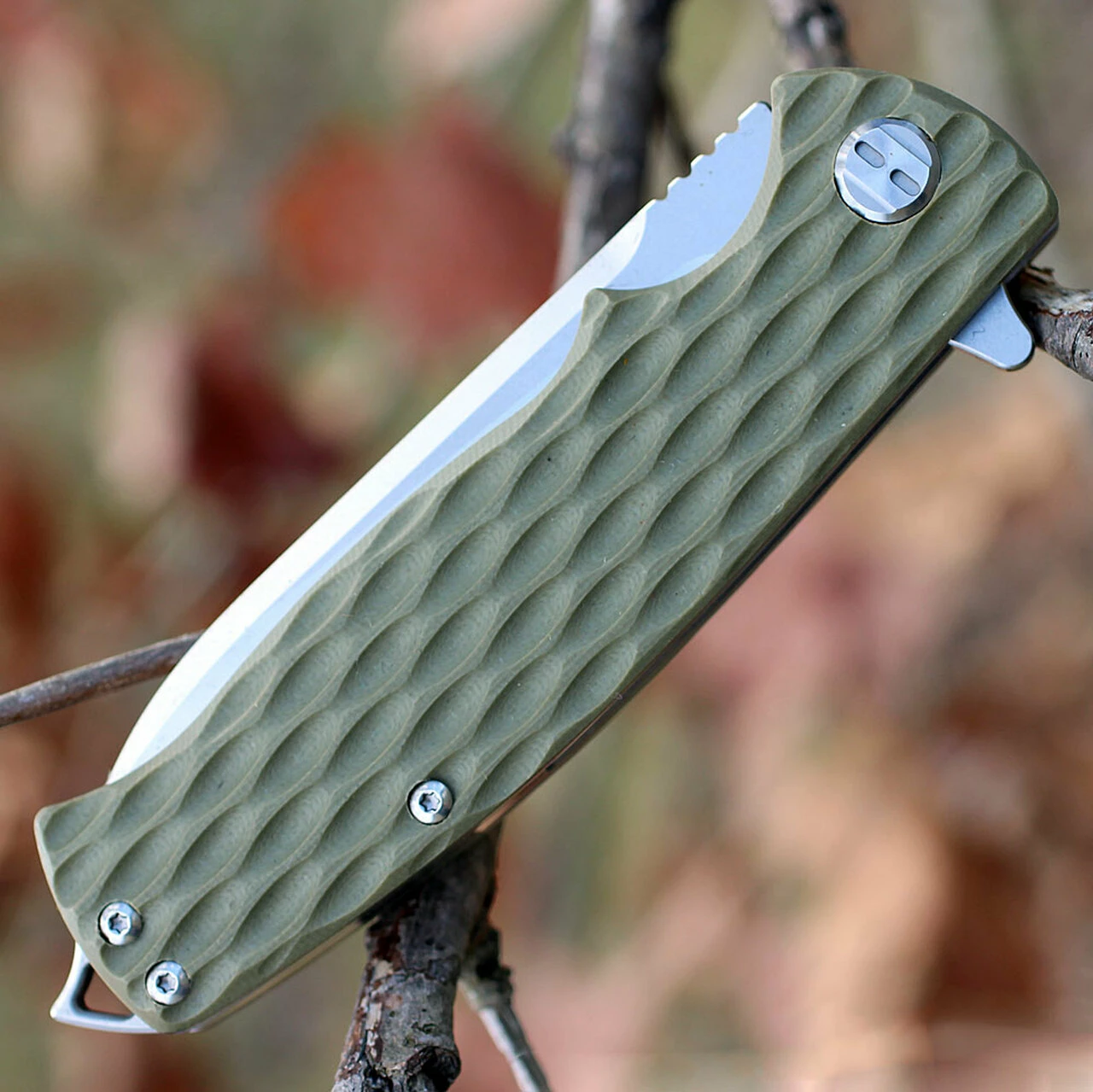 Best Pirce ⭐ Bestech G02C Grampus, 3.5" D2 Plain Blade, Army Green G-10 Handle ⌛ 3 Best Pirce ⭐ Bestech G02C Grampus, 3.5" D2 Plain Blade, Army Green G-10 Handle ⌛ - Image 3