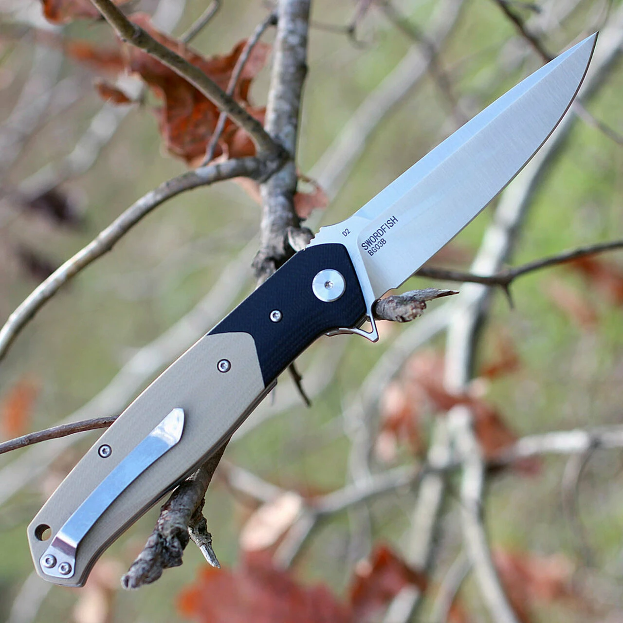 Wholesale 🧨 Bestech G03B Swordfish, 4" D2 Plain Blade, Black & Beige G-10 Handle 🤩 2 Wholesale 🧨 Bestech G03B Swordfish, 4" D2 Plain Blade, Black & Beige G-10 Handle 🤩 - Image 2