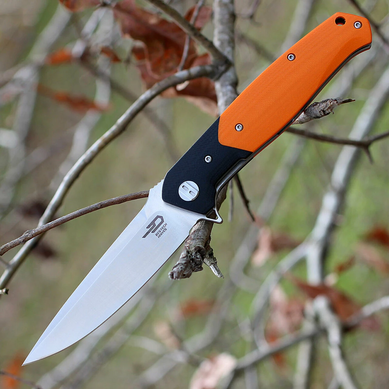 New 🌟 Bestech G03C Swordfish, 4" D2 Plain Blade, Black & Orange G-10 Handle 🎁 1 New 🌟 Bestech G03C Swordfish, 4" D2 Plain Blade, Black & Orange G-10 Handle 🎁