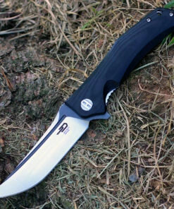 Hot Sale 🎉 Bestech G05A2 Scimitar, 3.75" D2 Plain Blade, Black G-10 Handle 🔔