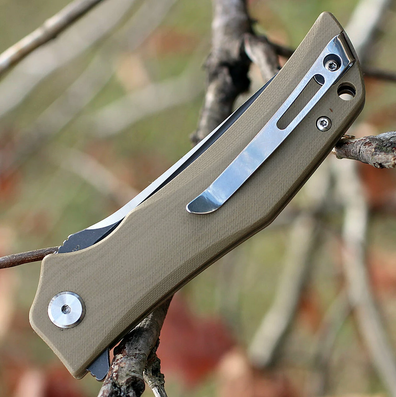 Brand new ๐งจ Bestech G05C2 Scimitar, 3.75" D2 Plain Blade, Beige G-10 Handle โ 3 Brand new ๐งจ Bestech G05C2 Scimitar, 3.75" D2 Plain Blade, Beige G-10 Handle โ - Image 3