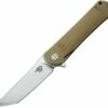 Budget ✨ Bestech G06C1 Kendo, 3.75" D2 Plain Blade, Beige G-10 Handle ✨