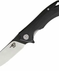 Flash Sale 😍 Bestech BTKG11A1 Beluga, 3.0" Sandvick 12C27 Black/Satin Plain Blade, Black G-10 Handle 🔔