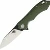 Discount 🤩 Bestech BTKG11B1 Beluga, 3.0" Sandvick 12C27 Black/Satin Plain Blade, Green G-10 Handle 👍