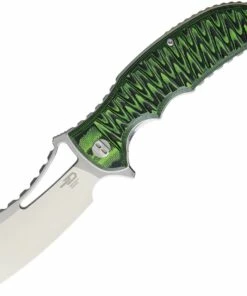 Best Sale 😍 Bestech G12C Hornet, 3.5" D2 Plain Blade, Black/Green G-10 Handle 🧨