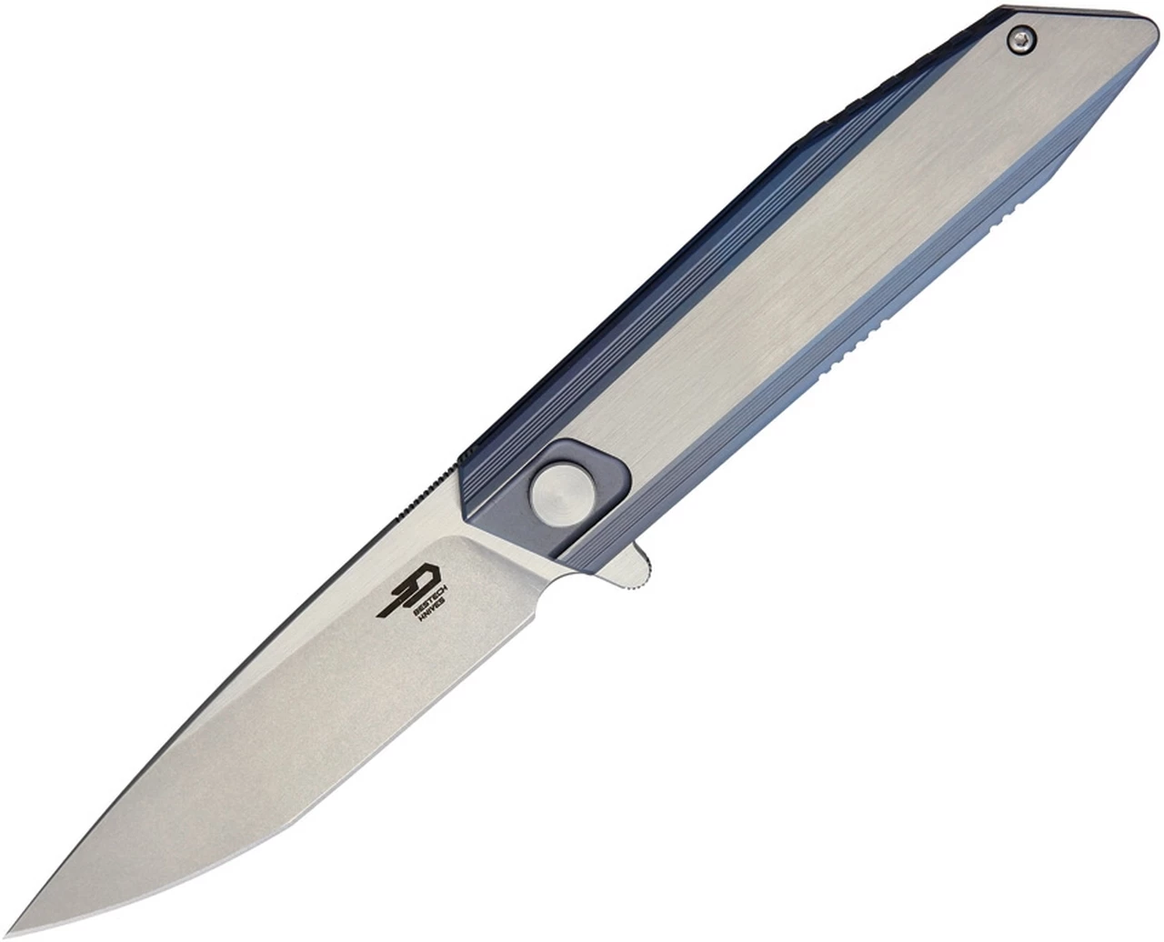 Hot Sale 😀 Bestech BT1701C Shogun, 3.54" CPM-S35VN Stonewash Plain Blade, Blue/Silver Titanium Handle 😍 1 Hot Sale 😀 Bestech BT1701C Shogun, 3.54" CPM-S35VN Stonewash Plain Blade, Blue/Silver Titanium Handle 😍