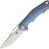 Coupon 💯 Bestech Knives BTKT1708C Tercel Frame Lock, 3.50" CPM-S35VN Stonewash Blade, Blue Titanium Handle 👍