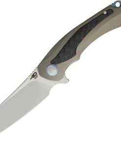 Buy ✔️ Bestech T1801C Pterodactyl, 3.6" CPM-S35VN Plain Blade, Bronze Titanium/Carbon Fiber Handle 🛒