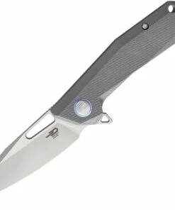 Budget 🌟 Bestech T1802A Shrapnel, 3.5" CPM-S35VN Plain Blade, Gray Titanium Handle 🔥
