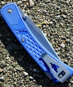 Brand new 🤩 Buck Knives Buck 110 Slim Hunter, 3.75" 420HC Clip Blade, Blue Nylon Handle 😍 -Automatic Knives shop bu110bls2.3 76762.1566586264