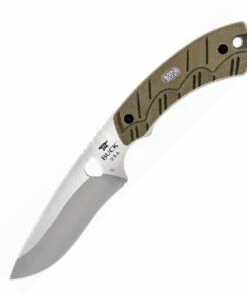 Discount ⌛ Buck Knives Buck 537ODS Open Season Skinner, 4.5" S35VN Plain Blade, OD Green Micarta Handle 👍