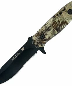 Top 10 😀 Buck Knives Buck 822CMX26 Sentry, 5" 420HC Plain Blade, Kryptek Highlander Camo Handle 👍