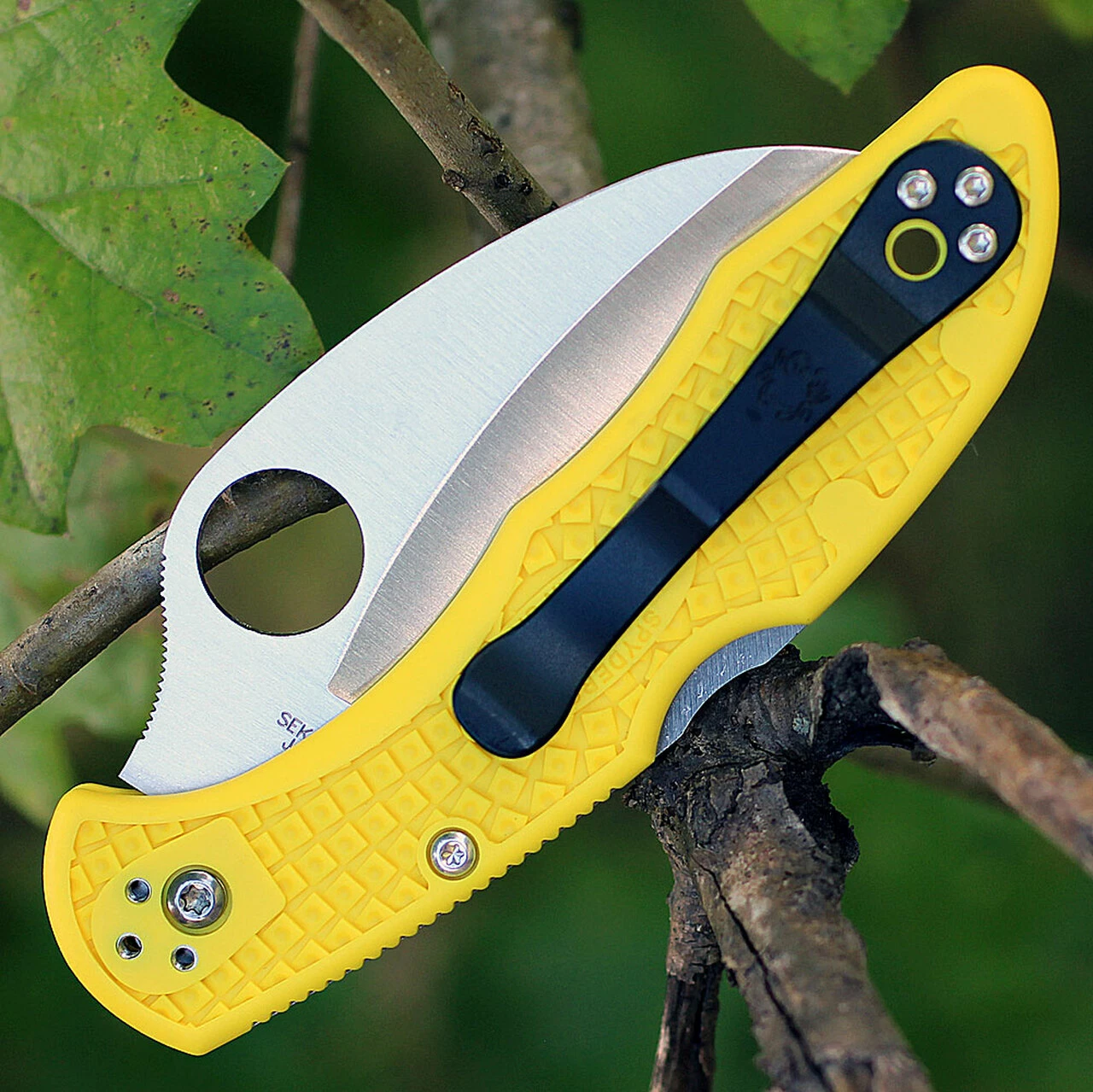 Coupon 💯 Spyderco Knives Spyderco Tasman Salt 2 FRN Yellow C106PYL2, 2.80 " H-1 Plain Blade 🛒 4 Coupon 💯 Spyderco Knives Spyderco Tasman Salt 2 FRN Yellow C106PYL2, 2.80 " H-1 Plain Blade 🛒 - Image 4