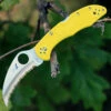 Top 10 ✔️ Spyderco Knives Spyderco Tasman Salt 2 FRN Yellow C106SYL2, 2.80 " H-1 Serrated Blade 🛒