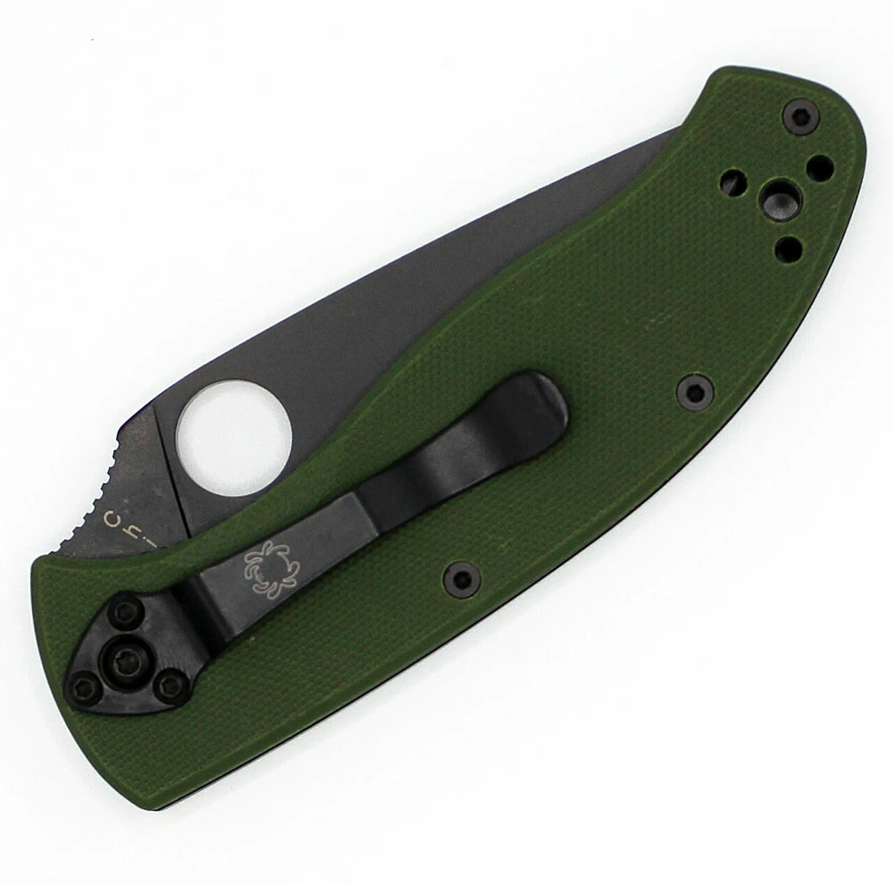 Flash Sale ❤️ Spyderco Knives Spyderco C122GPSBGR Tenacious, 3.39" 8CR13MoV Black Combo Blade, Green G-10 Handle ✔️ 3 Flash Sale ❤️ Spyderco Knives Spyderco C122GPSBGR Tenacious, 3.39" 8CR13MoV Black Combo Blade, Green G-10 Handle ✔️ - Image 3
