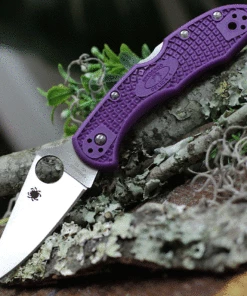 Cheap ⭐ Spyderco Knives Spyderco C11FPPR Delica 4, 2.875" VG-10 Flat Ground Blade, Purple FRN Handle 🤩