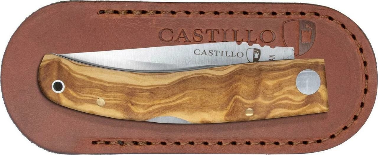 Wholesale ✔️ Castillo Knives Navaja Lockback Folding, C1OLW, 3" Satin Sandvik 14C28N Blade, Olivewood Handle 🔥 4 Wholesale ✔️ Castillo Knives Navaja Lockback Folding, C1OLW, 3" Satin Sandvik 14C28N Blade, Olivewood Handle 🔥 - Image 4