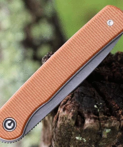 Budget 🔔 CIVIVI Knives CIVIVI Stylum - Brown Micarta (2.96" 10Cr15CoMoV Gray SW) - C20010B-A 🔔 -Automatic Knives shop c20010ba.3 36889.1629401167