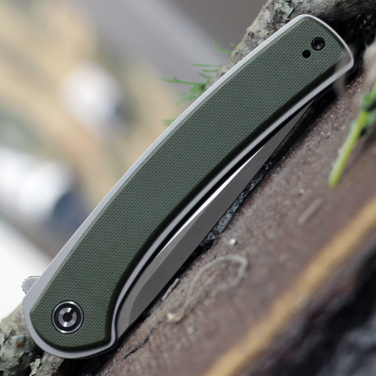 Cheapest 🛒 CIVIVI Knives CIVIVI Asticus C2002A, 3.80" D2 Satin Drop Point Plain Blade, OD Green G-10 Handles ✨ 3 Cheapest 🛒 CIVIVI Knives CIVIVI Asticus C2002A, 3.80" D2 Satin Drop Point Plain Blade, OD Green G-10 Handles ✨ - Image 3