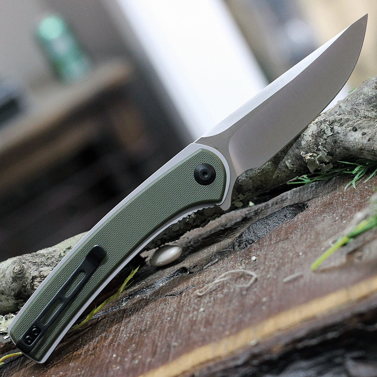 Cheapest 🛒 CIVIVI Knives CIVIVI Asticus C2002A, 3.80" D2 Satin Drop Point Plain Blade, OD Green G-10 Handles ✨ 2 Cheapest 🛒 CIVIVI Knives CIVIVI Asticus C2002A, 3.80" D2 Satin Drop Point Plain Blade, OD Green G-10 Handles ✨ - Image 2