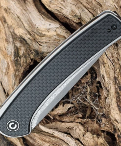 Cheap 🌟 CIVIVI Knives CIVIVI Asticus C2002DS-1, 3.80" Damascus Drop Point Plain Blade, Black G-10 Handles w/ Twill Carbon Fiber Overlay 😍 -Automatic Knives shop c2002ds1.3 37298.1628006868