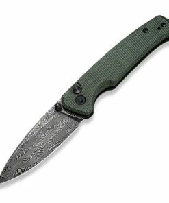 Best reviews of 👏 CIVIVI Knives CIVIVI Altus Button Lock - Green Micarta (3" Blk Damascus) C20076-DS1 🤩
