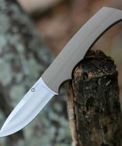 Buy 👍 CIVIVI Knives CIVIVI M2 Backup Fixed Blade C2016A, 3.09" Satin D2 Plain Blade, Tan G-10 Handle ❤️