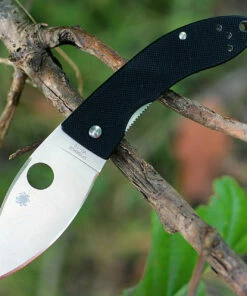 Best deal 🎁 Spyderco Knives Spyderco Lil Lum G-10 Black C205GP, 2.38 in. VG-10 Plain Blade 🎁