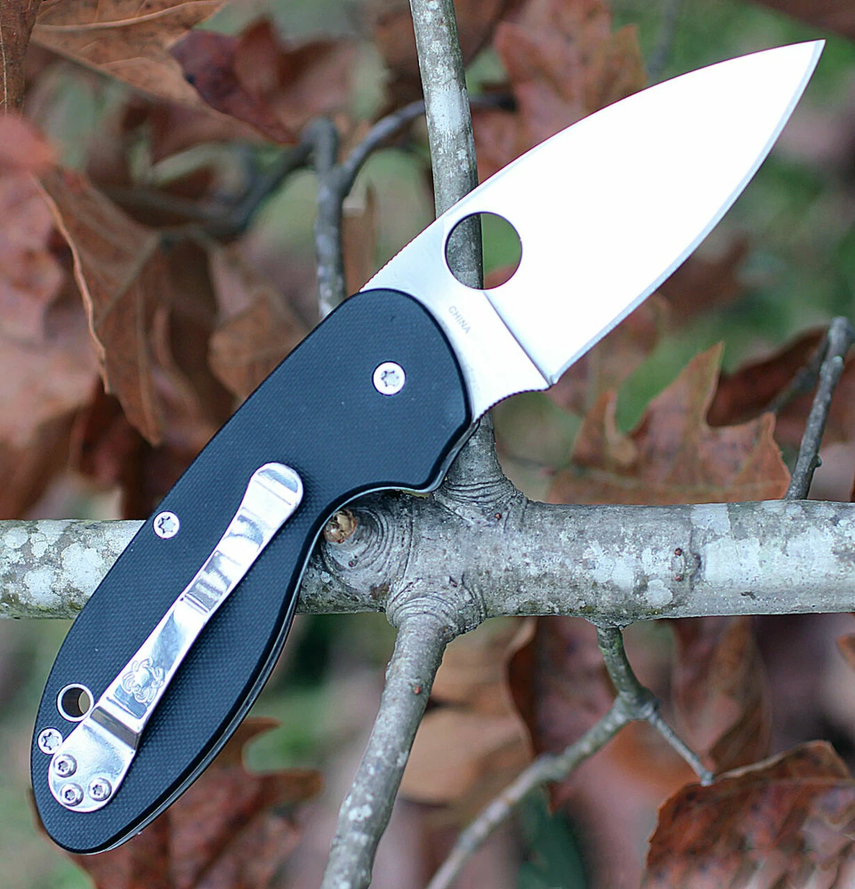 Budget ✨ Spyderco Knives Spyderco Efficient G-10 Black C216GP, 2.98" 8Cr13MoV Plain Blade 👏 2 Budget ✨ Spyderco Knives Spyderco Efficient G-10 Black C216GP, 2.98" 8Cr13MoV Plain Blade 👏 - Image 2