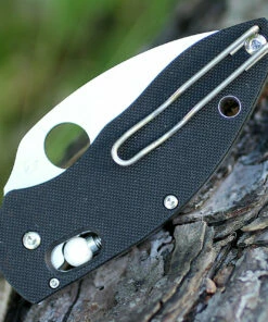 Top 10 ⌛ Spyderco Knives Spyderco Q Ball G-10 Black C219GP, 2.72 in VG-10 Plain Blade 🎁 -Automatic Knives shop c219gp.1 1 13920.1566585945