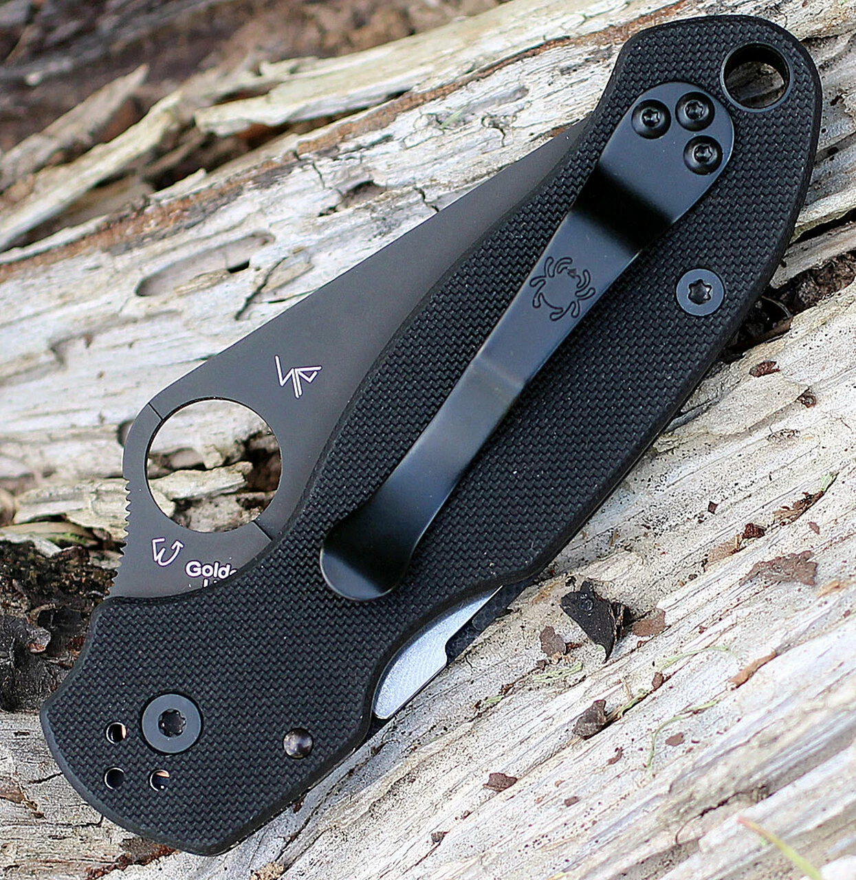 Best Sale ✨ Spyderco Knives Spyderco Para Military 3 G-10 Black C223GPBK, 2.95 in. CPM S30V Black Plain Blade 🛒 4 Best Sale ✨ Spyderco Knives Spyderco Para Military 3 G-10 Black C223GPBK, 2.95 in. CPM S30V Black Plain Blade 🛒 - Image 4