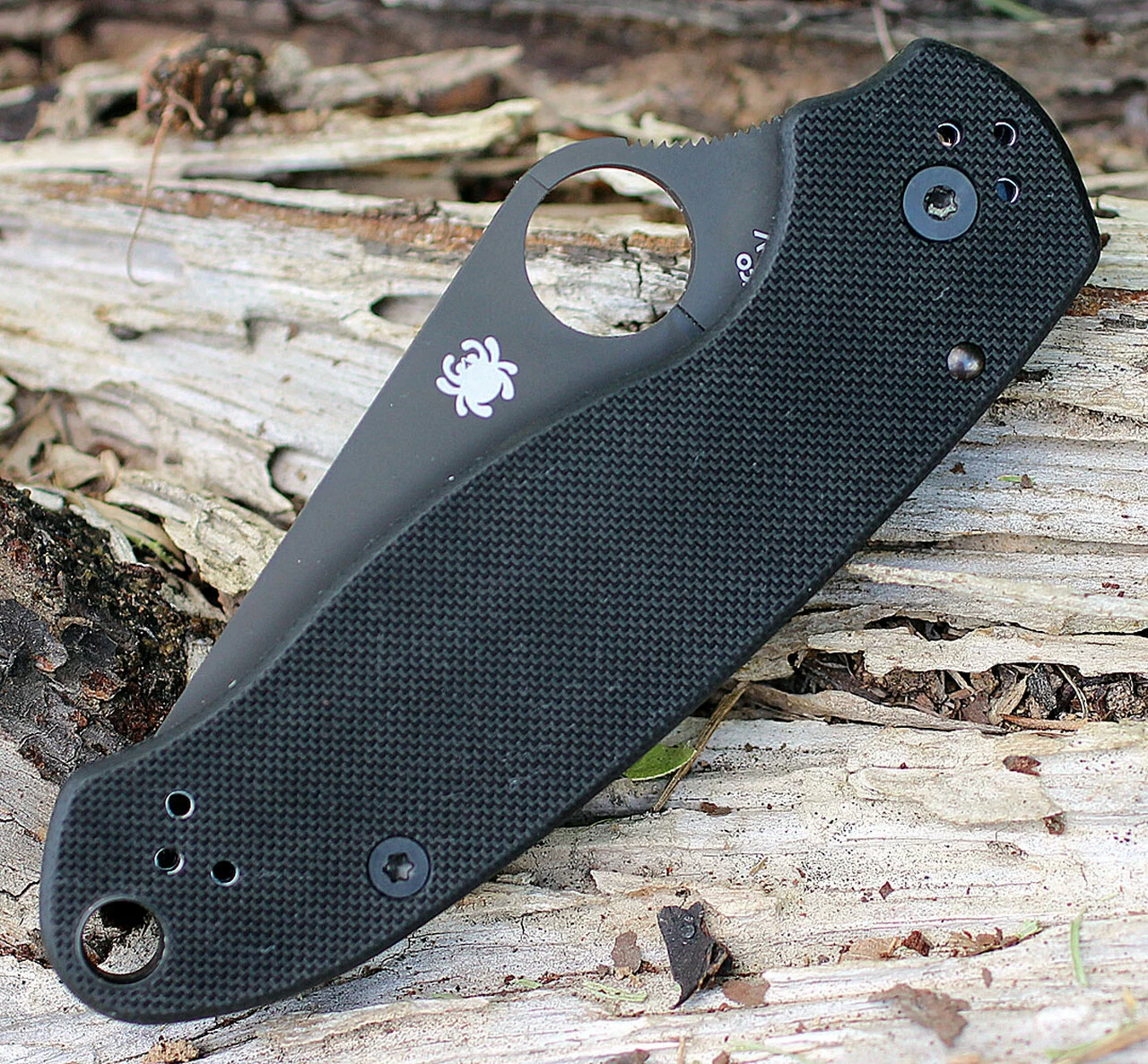 Best Sale ✨ Spyderco Knives Spyderco Para Military 3 G-10 Black C223GPBK, 2.95 in. CPM S30V Black Plain Blade 🛒 3 Best Sale ✨ Spyderco Knives Spyderco Para Military 3 G-10 Black C223GPBK, 2.95 in. CPM S30V Black Plain Blade 🛒 - Image 3