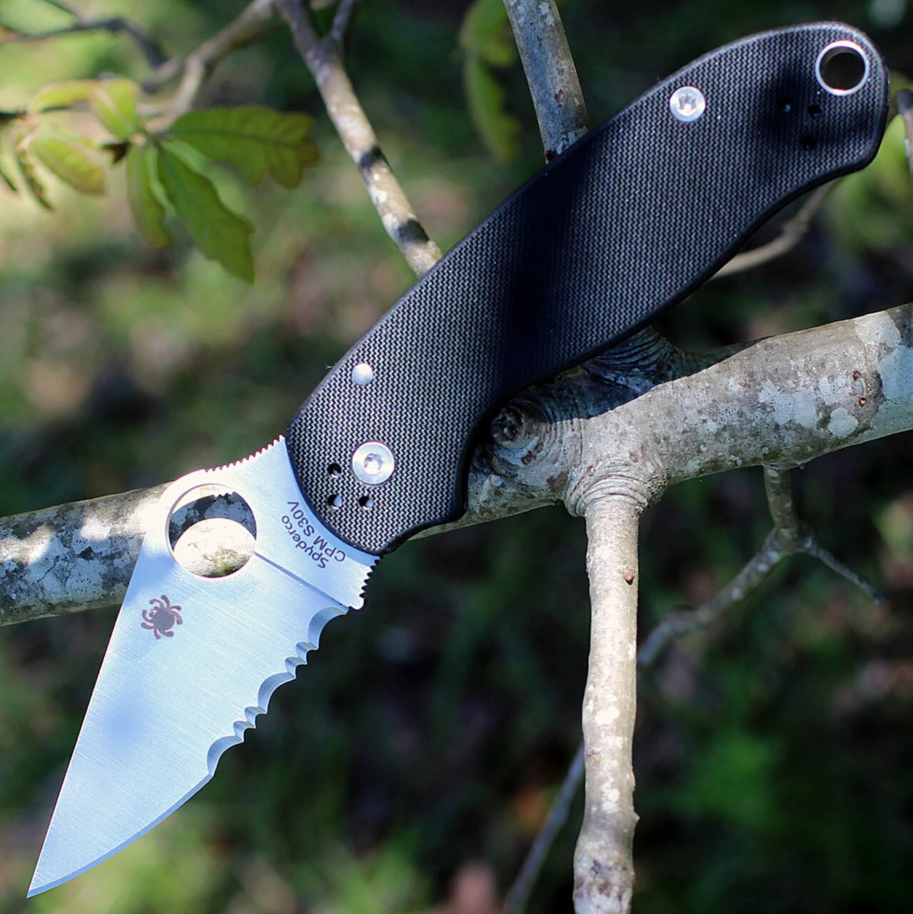 Flash Sale 🌟 Spyderco Knives Spyderco Para Military 3 G-10 Black C223GPS, 2.95" CPM S30V Combo Blade 😀 1 Flash Sale 🌟 Spyderco Knives Spyderco Para Military 3 G-10 Black C223GPS, 2.95" CPM S30V Combo Blade 😀