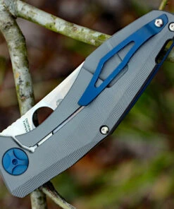 Hot Sale 🔔 Spyderco Knives Spyderco C235CFTIP Drunken, 3.5" CPM-S90V Plain Blade, Carbon Fiber/Titanium Handles 😀 -Automatic Knives shop c235cftip.4 52232.1623868315