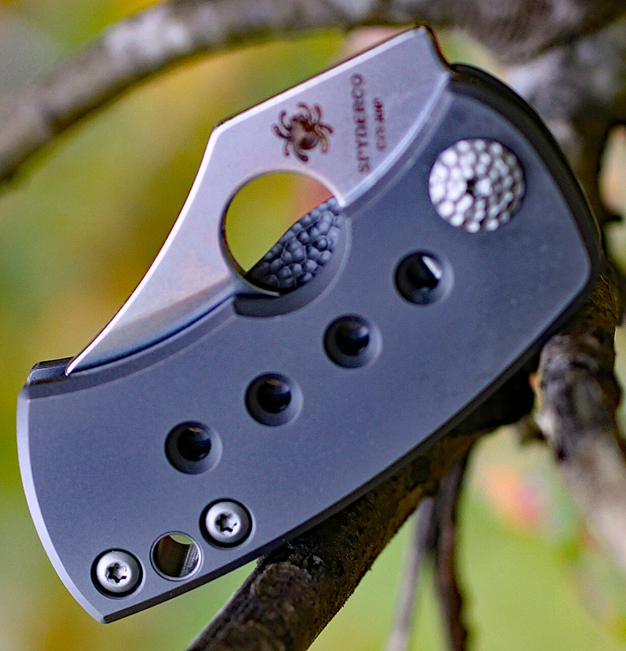 Discount 😍 Spyderco Knives Spyderco MCBEE C236TIP, 1.52" CTS-XHP Steel Plain Blade, Titanium Handle ✔️ 3 Discount 😍 Spyderco Knives Spyderco MCBEE C236TIP, 1.52" CTS-XHP Steel Plain Blade, Titanium Handle ✔️ - Image 3