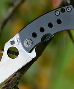 Discount 😍 Spyderco Knives Spyderco MCBEE C236TIP, 1.52" CTS-XHP Steel Plain Blade, Titanium Handle ✔️