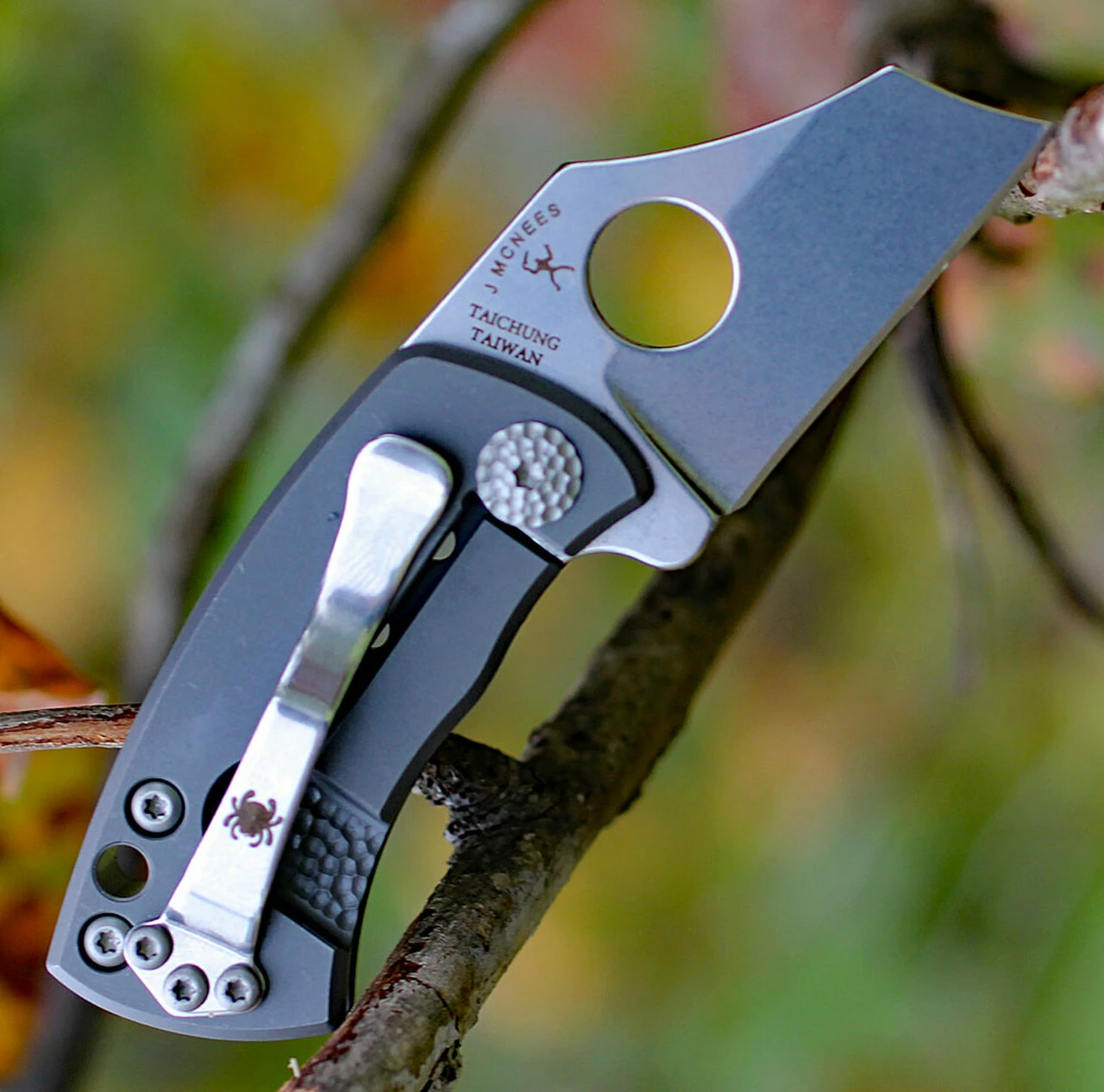 Discount 😍 Spyderco Knives Spyderco MCBEE C236TIP, 1.52" CTS-XHP Steel Plain Blade, Titanium Handle ✔️ 2 Discount 😍 Spyderco Knives Spyderco MCBEE C236TIP, 1.52" CTS-XHP Steel Plain Blade, Titanium Handle ✔️ - Image 2