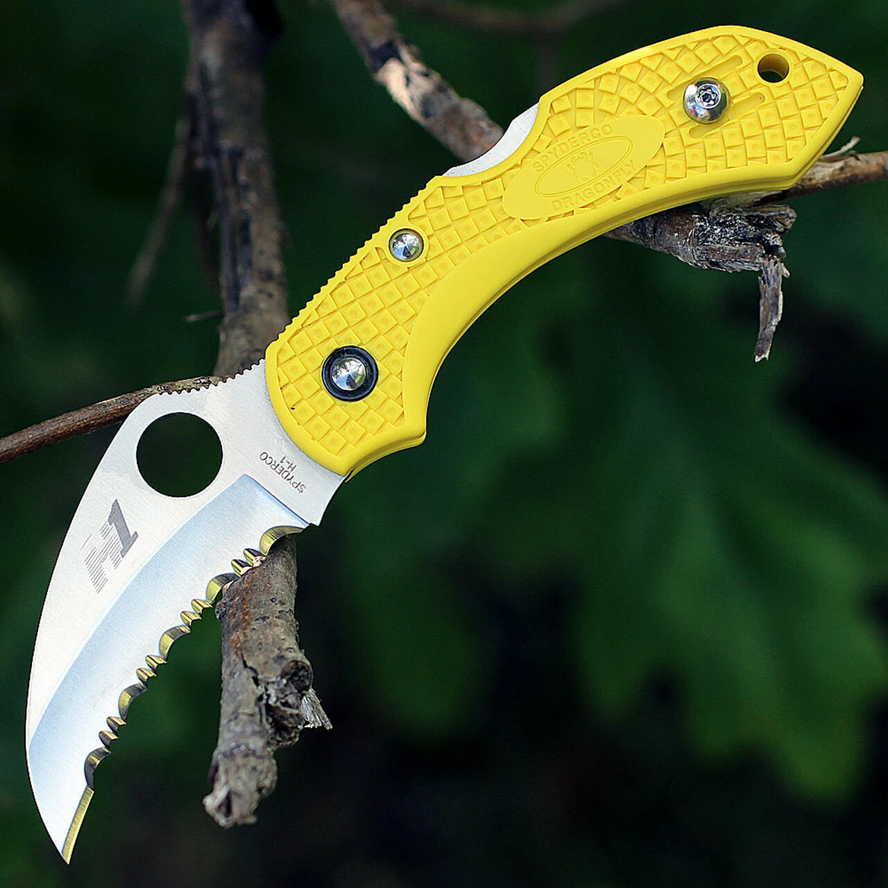 Cheapest 🎁 Spyderco Knives Spyderco Dragonfly2 Hawkbill Salt C28SYL2HB, 2.3 in. H-1 Serrated Blade, Yellow FRN Handle ⌛ 1 Cheapest 🎁 Spyderco Knives Spyderco Dragonfly2 Hawkbill Salt C28SYL2HB, 2.3 in. H-1 Serrated Blade, Yellow FRN Handle ⌛