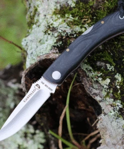 Best Sale ❤️ Castillo Knives Torre Lockback Folding, C3MBM 3" Sandvik 14C28N Blade, Midnight Black Micarta Handles 😍