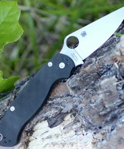 Buy ✨ Spyderco Knives Spyderco C81GPLE2 Para Military 2 Left Handed, CPM S30V Plain Blade, G-10 Handle ⌛