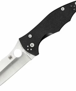 Outlet 😀 Spyderco Knives Spyderco C85GP2 Yojimbo 2, 3.11" CPM-S30V, Black G-10 Handle 😀