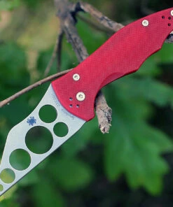 Coupon 💯 Spyderco Knives Spyderco Yojimbo 2 Trainer C85TR2, 3.125" CTS-BD1 Stonewash, Red G-10 Handle 🔥
