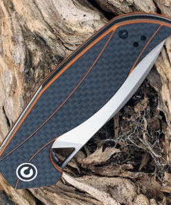 Promo ✔️ CIVIVI Knives CIVIVI Anthropos C903A, 3.25" D2 Satin Drop Point Blade, Orange G-10 Handle w/ Carbon Fiber Overlay Overlay 🎁 -Automatic Knives shop c903a.3 43214.1628006295