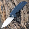 Brand new ⭐ CIVIVI Knives CIVIVI Anthropos C903B, 3.25" D2 Satin Drop Point Plain Blade, Blue G-10 Handles w/ Carbon Fiber Overlay 💯