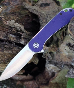 Flash Sale 🤩 CIVIVI Knives CIVIVI Elementum C907V, 2.96" D2 Satin Drop Point Blade, Purple G-10 Handles 😍
